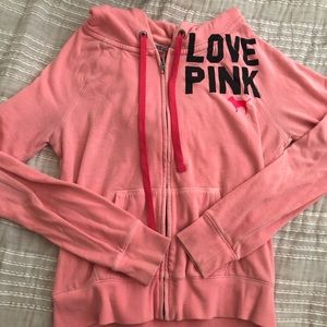 Pink Zip Up Hoodie